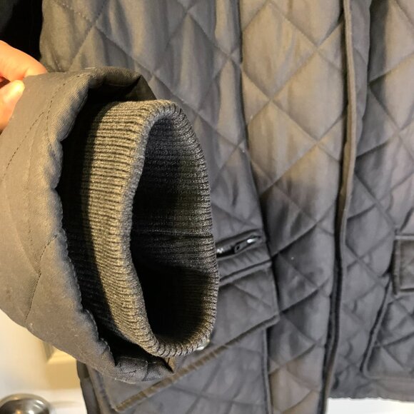 J. McLaughlin Men's Quilted Barn Jacket Size XL Black 100% Nylon Gorpcore Chores - Picture 6 of 10